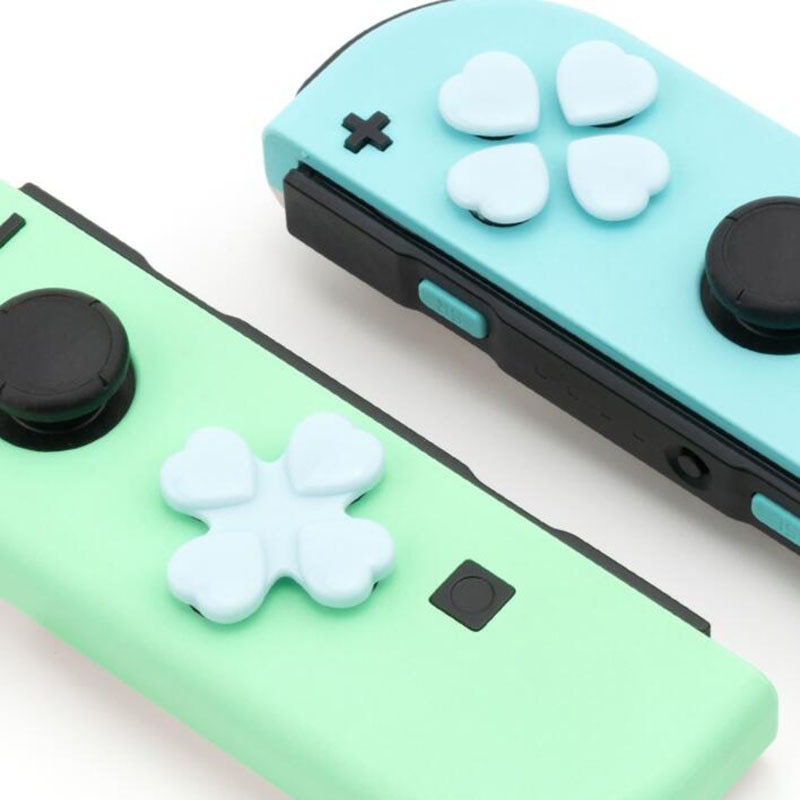 D-pad Move Cross Direction ABXY X Key Sticker Joystick Button Thumb Stick Grip Cap Cover For Nintendo Switch Joy-con Skin Case