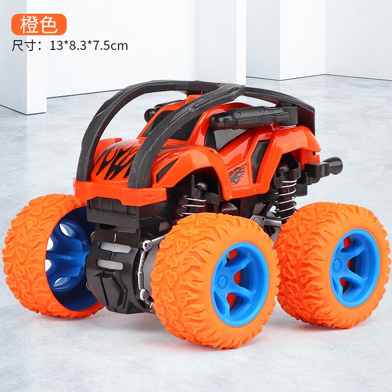 Alloy ABS Inertia Four-Wheel Drive Big Foot Toy Off-Road Vehicle Children&#39;s Stunt Car Toy for Baby: J