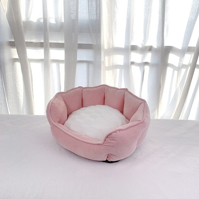 cama perro,cama gato,perros accesorios,cama súper suave con forma de concha para perro, alfombrilla de felpa cálida para gato, cama para perros grandes, cojín para cachorro, producto para mascotas