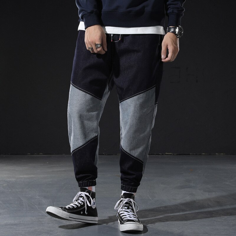 M -5xl hiphop jeans plus size denim broek heren losse casual jonge man grote merken broeken
