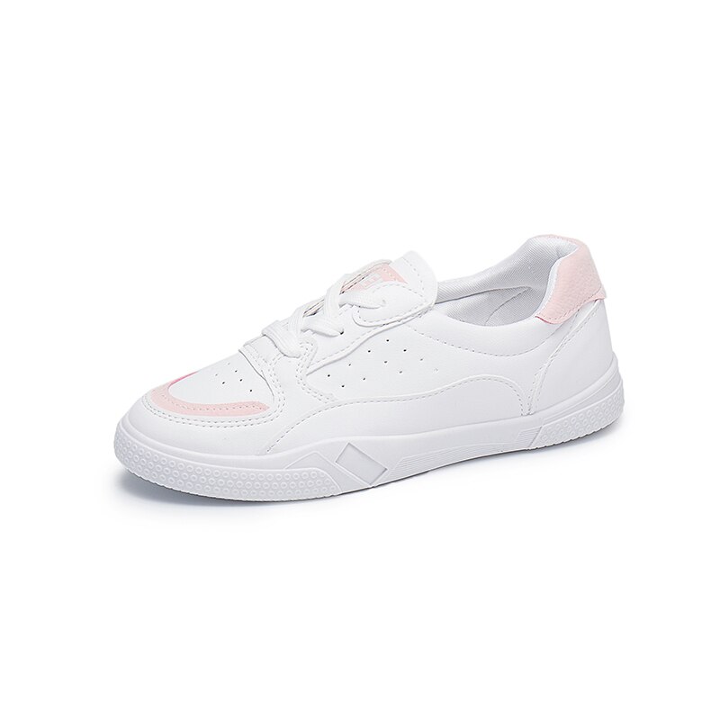 Goedkope damestennisschoenen, ademende wandelschoenen, sportschoenen van het merk dames, witte sportschoenen met platte zolen.: Wit 2 / 5.5