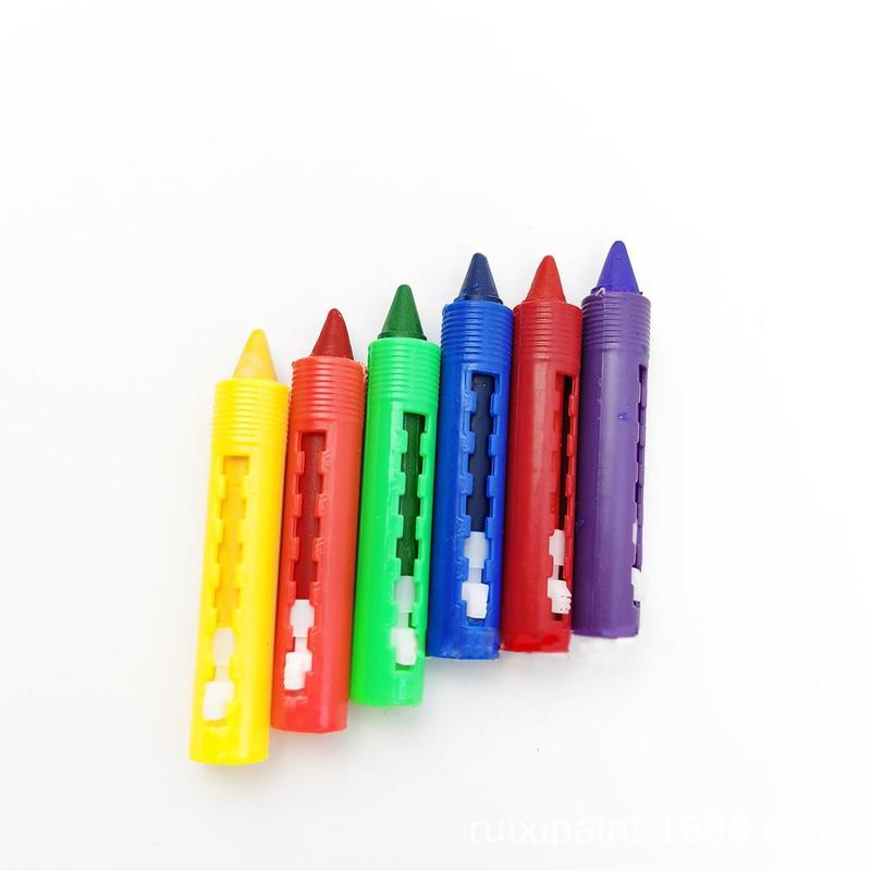 6 unids/set baño lápices de colores lavado de Color fácil borrar crayones grafiti colorido arte pluma pintura para