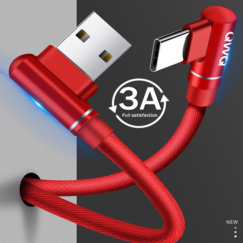 3a cabo usb tipo c de carregamento rápido, cabo de jogo USB-C para xiaomi redmi note 7 samsung s8 s9 note 9 8 cabo de dados de carregamento