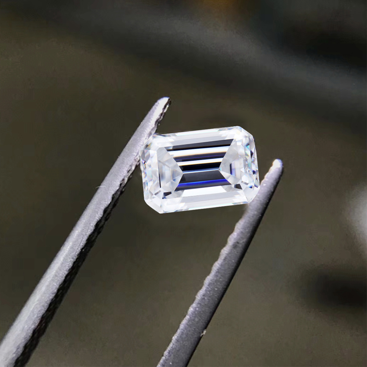 Szjinao real 100% frouxo pedra preciosa moissanite diamante 1ct d cor vvs1 esmeralda corte 5*7mm moissanite pedra indefinida para jóias