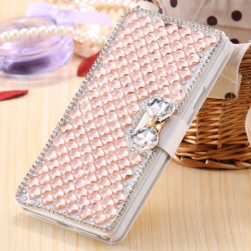 Glitter Phone Cover For OPPO A53 Flip Case Mirror Rhinestone Leather Cover Stand Holder For OPPO A53 Cover Mirror Case Bling: 2