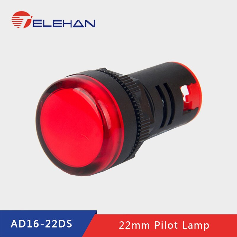 AD16-22DS, 12/24/48/110/220/380V AC/D, Dia 22mm pilot lamp, indicator lamp, signal lamp, signal indicator, panel indicator