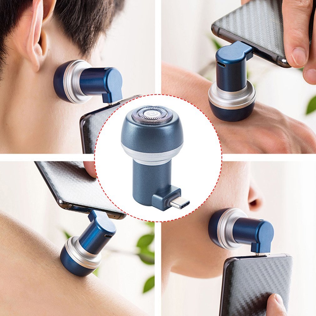 Portable mini magnetic mobile phone shaver Waterproof Hair Trimmer Beard Trimmer Hair Clipper