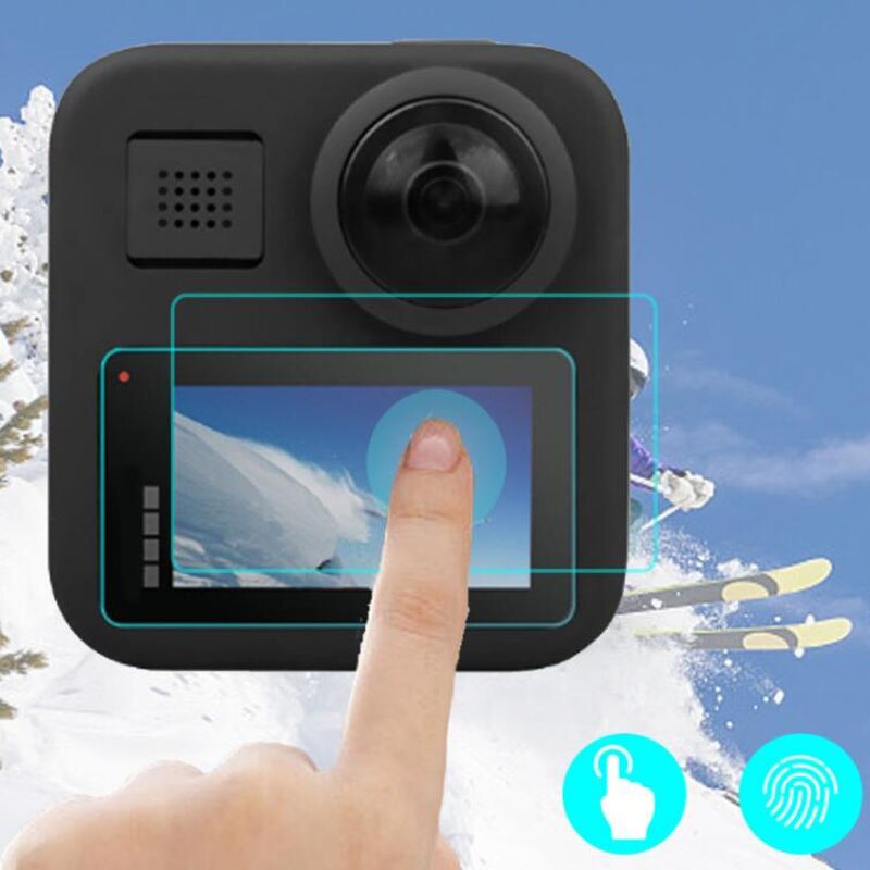 Gehard Glas Lcd Screen Protector Cover Case Voor Gopro Max Zwart Go Pro Action Sport Camera Beschermende Film Accessoire