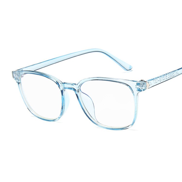 Transparent Cat Eye Glasses Clear Frame Women Spectacle Myopia Glasses Men EyeGlasses Frame Nerd Optical Frames Clear: Trans Blue