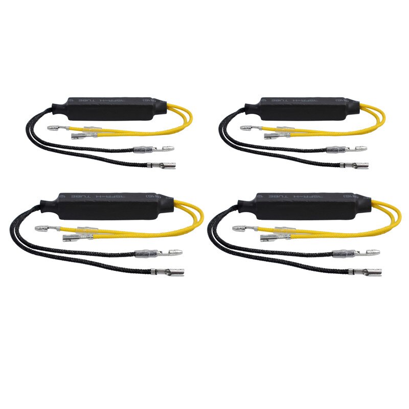 AUTOUTLET 4Pcs 21W 26ohm Load Resistor Motorcycle LED Turn Signal Light Flasher resistors Indicator Controller Blinker Fix Error