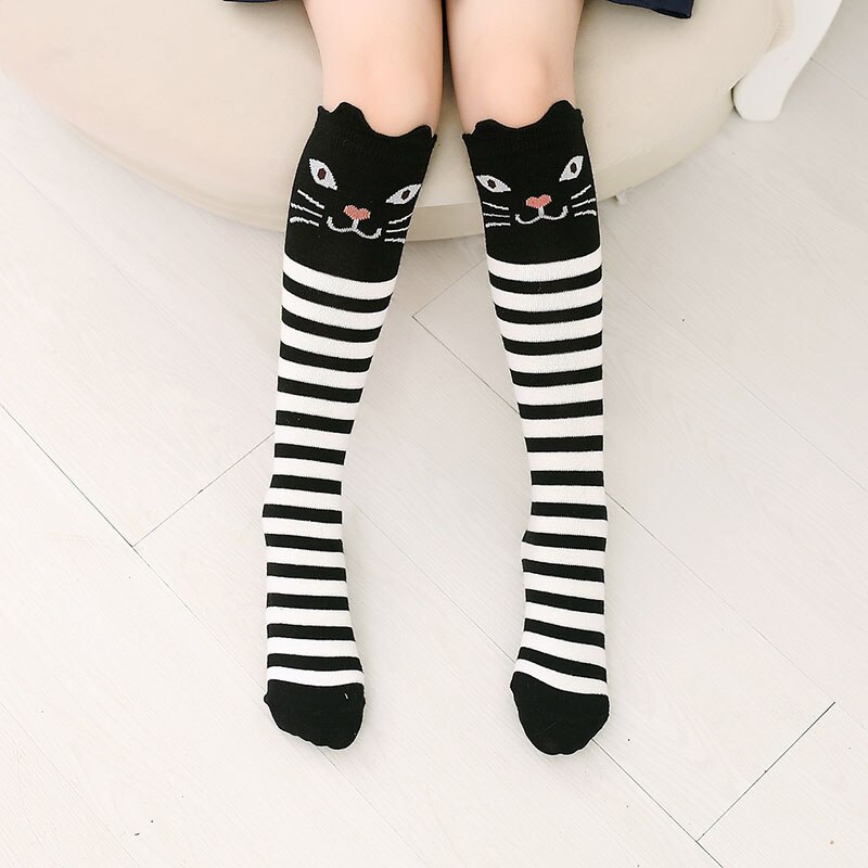 Maya stepan 1 par da menina do bebê primavera outono gato animais orelha crianças joelho alta meia collants roupas crianças ballet