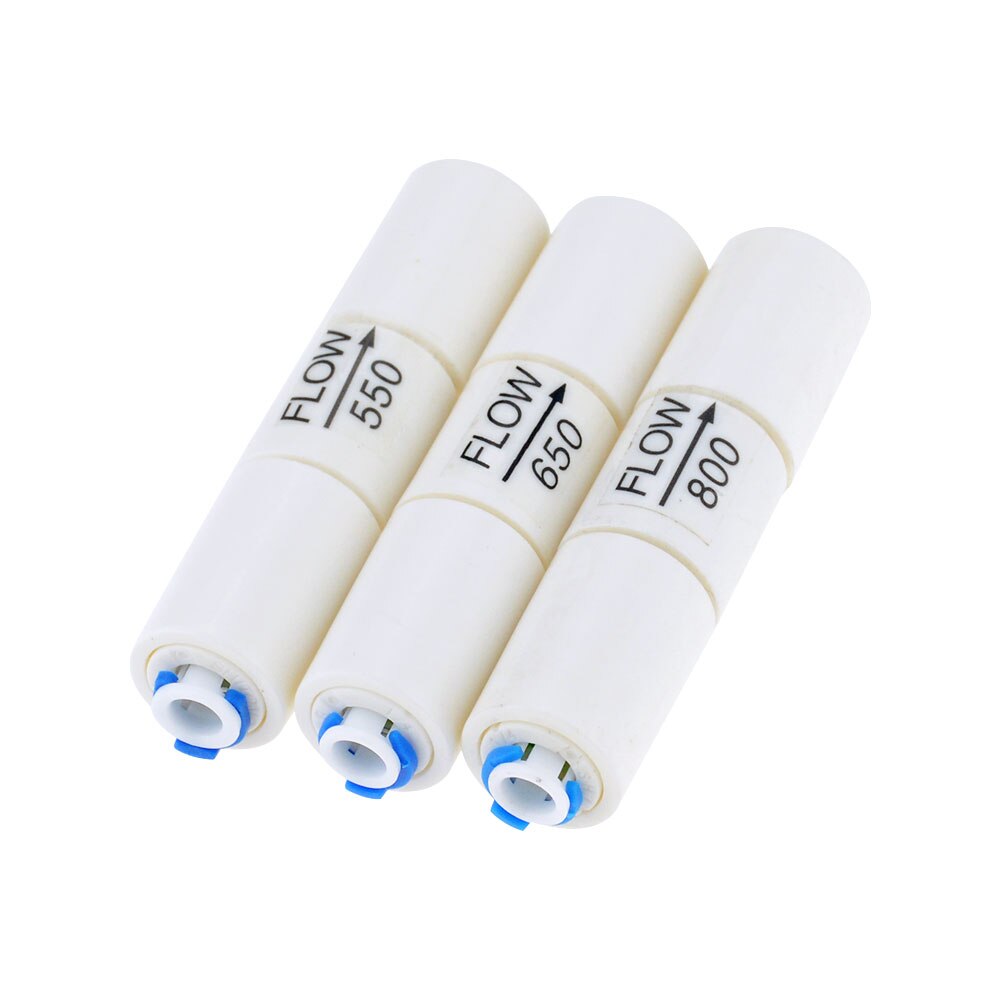 Manguera de ósmosis inversa para sistema de agua residual, limitador de flujo de aguas residuales, 300CC, 450CC, 800CC, 1500CC, 1/4 &quot;OD