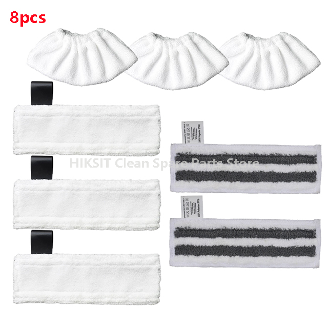 For Karcher Easyfix SC2 SC3 SC4 SC5 Handheld Vacuum Cleaner Microfiber Steam Mop Rags Cloth Cover Accessories Grinding Cloth: Clear