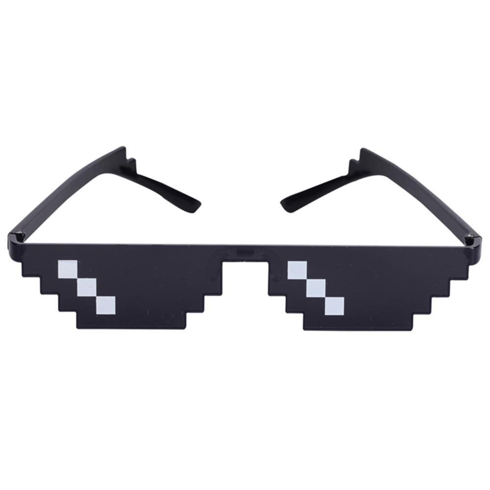 Neue Mosaik Sonnenbrille Trick Spielzeug Schurke Leben Gläser Mit Es Gläser Pixel Frauen Männer Schwarz Mosaik Sonnenbrille Lustige spielzeug: Stil 2