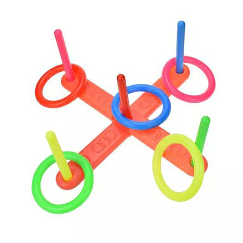1 ensemble de jouets de Sport de plein air amusants pour enfants, anneau de cerceau en plastique, jeu de jardin, jouet de piscine, jeux Parent-enfant amusants d&#39;intérieur
