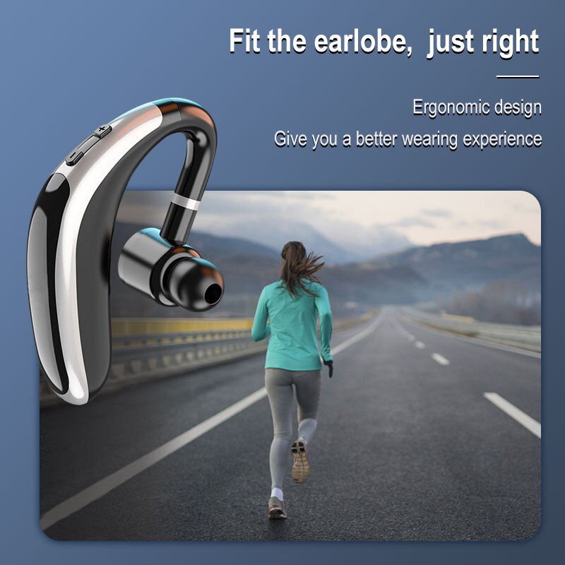 Bluetooth Headsets 5.0 Oortelefoon Waterdichte Draadloze Hoofdtelefoon Met Microfoon Mini Oorhaken Hifi Stereo Muziek Oordopjes Voor Mobiele Telefoon