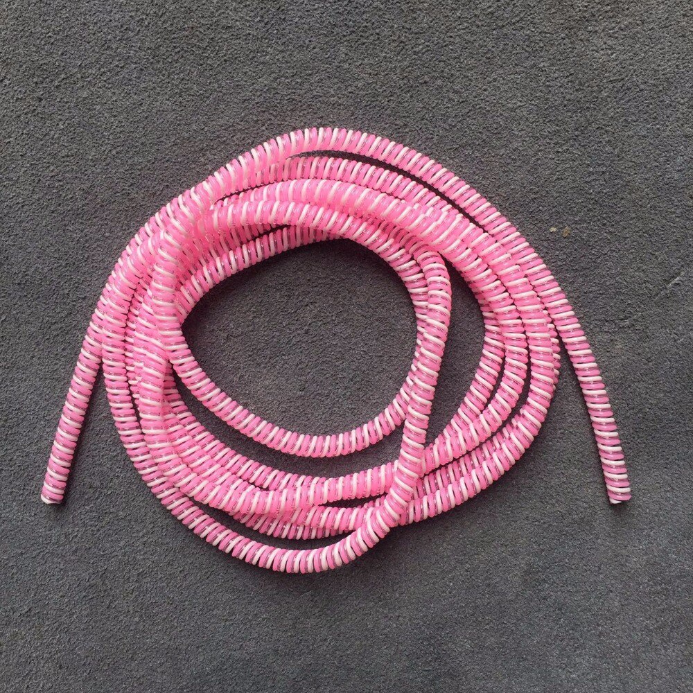 1.4M Cable Protector Bobbin Winder Data Line Case Rope Protection Spring Twine: red