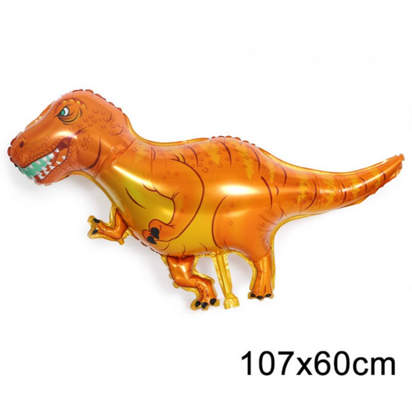 The 1pcs Giant Dinosaur Foil Balloon Children's Dinosaur Party Birthday Decorations Balloons Kids Toys Boys Animal Balloons: C