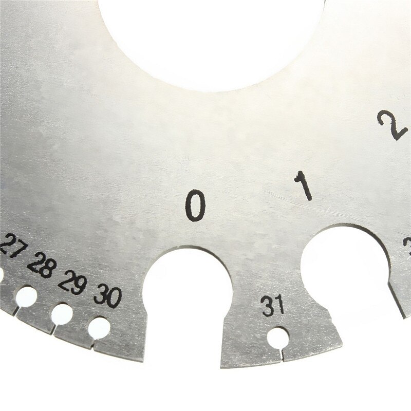 Thickness Measuring Gauge 0.3125"-0.007" Scale Stainless Steel Round Diameter Gage Tool For Non-ferrous Wire And Metal