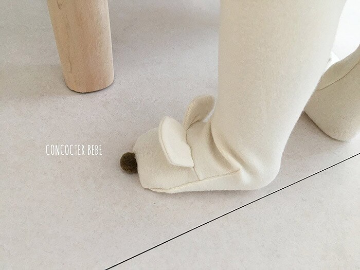 Herbst Winter niedlich Baby jungen mädchen kaninchen ohr Ball pantynose Kleinkind freundlicher baumwolle einfarbig Strümpfe 0-2Y