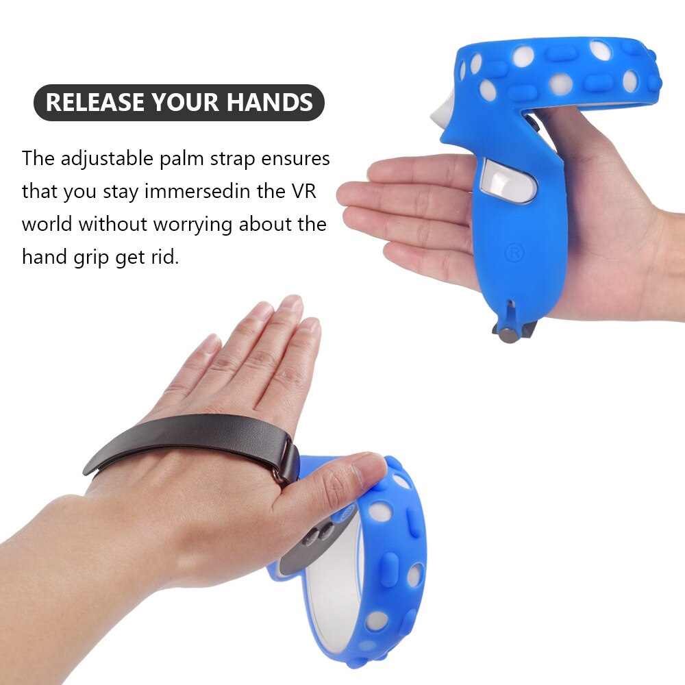 Handle Cover Grip For Oculus Quest 2 Knuckle Strap Gun Stock VR Glasses Virtual Reality Game Accessories Headset Gaming Helmet