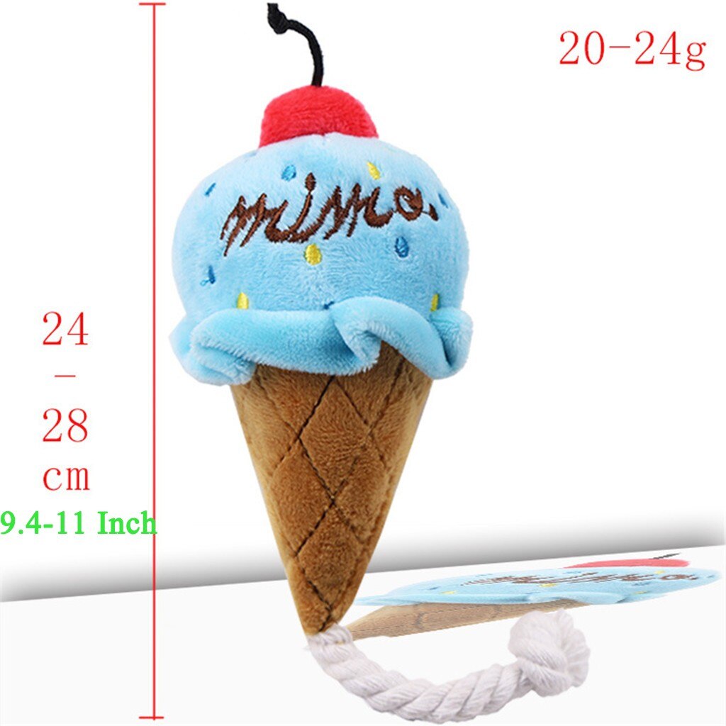 Funny Pet Toys Cartoon Cute Bite Resistant Plush Squeaky Toy Pet Toy For Cats Dogs Interactive Supplies Pet Partner#p30: B