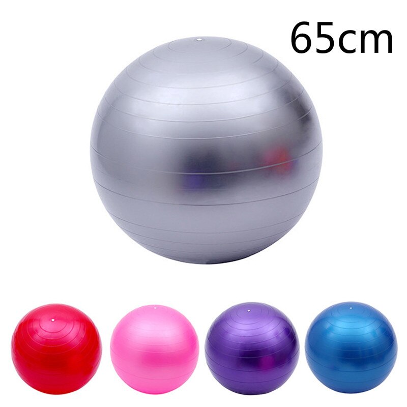 Yoga Ball GYM Balanced ball Fitness Massage Sport Workout Relieve Pain Massage Balls Training Tool 25cm 65cm Without pump: 08