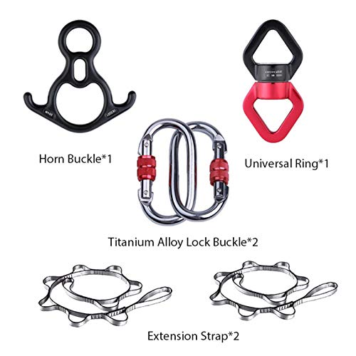 Hardware for Aerial Dance Set Aerial Silk Swivel Climbing Yoga Accessories Fly Aerial Silks and Hammock Swing Accessories Set: Beige