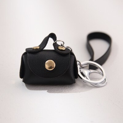 Mini Portemonnee Pu Hasp Oortelefoon Sd Card Portemonnees Opbergtas Zakje Vrouwen Portemonnee Sleutelhanger Muntenvakje Hand riem Doos: black