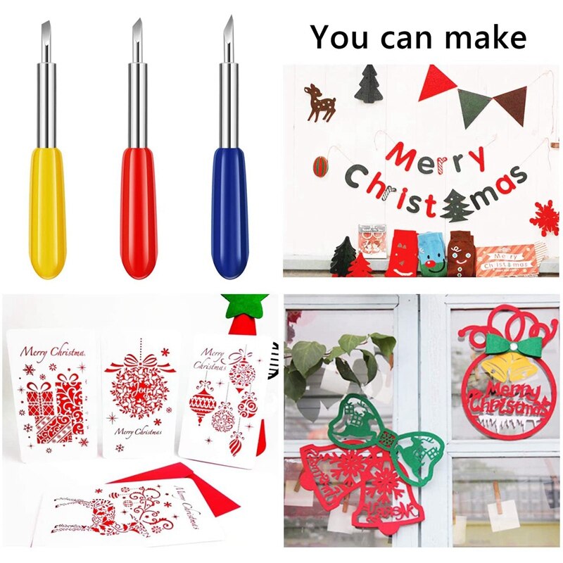 100 Cutting Blades, for Explore Air / Air 2 Maker Expression 30/40/60 Degree Cutting Plotter Replacement Blades