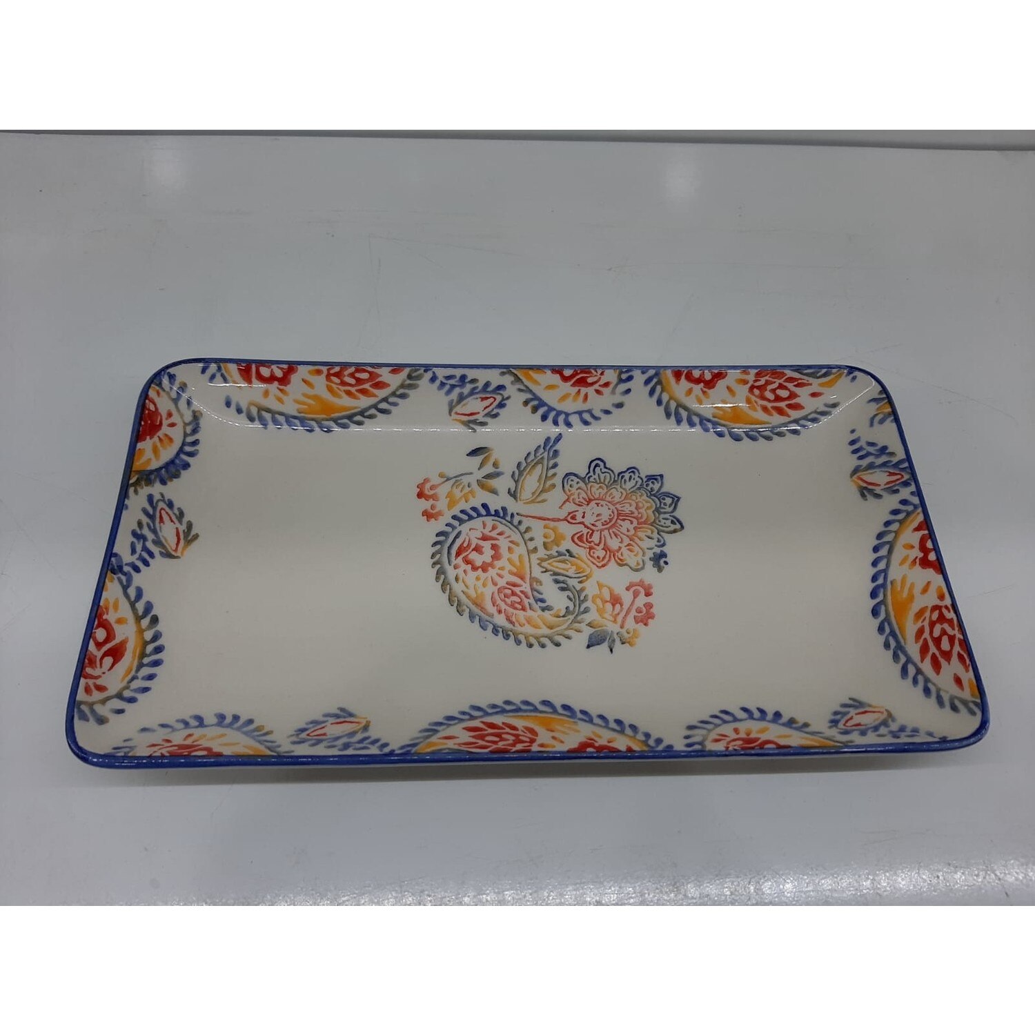 Patterned Rectangle Presentation Dish 30 cm