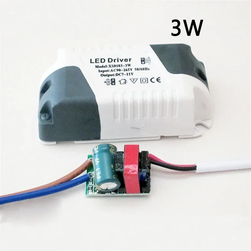 LED Driver AC110V-220V Naar DC 12V 24V Verlichting Transformator LED-paneel Lamp Voeding Adapter 3W 4-7W 8-12W 13-18W 18-24W: Beige