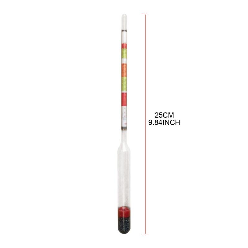 2 stk/sæt triple scale hydrometer selvbrygget vin sukkermåler alkohol måling til hjemmebrygning fremstilling af øl vin mjød ale  g8tb