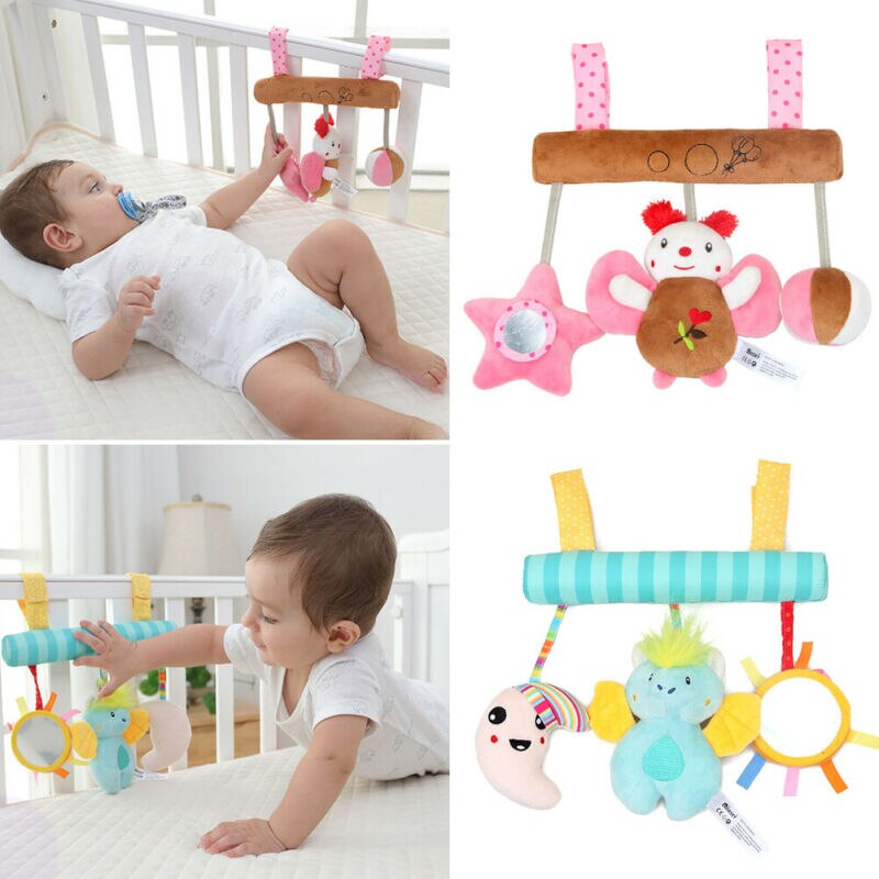 Kid Baby Krippe Bett Kinderwagen Hängen Bär Rassel Bett Kinderwagen Glocke Plüsch Spielzeug