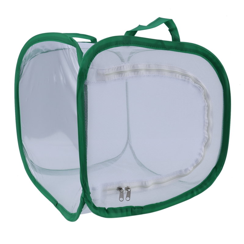 Neue Insekten Und Schmetterling Lebensraum Käfig Terrarium Pop-Up 12X12X12 Zoll (Weiß + Grün): Default Title