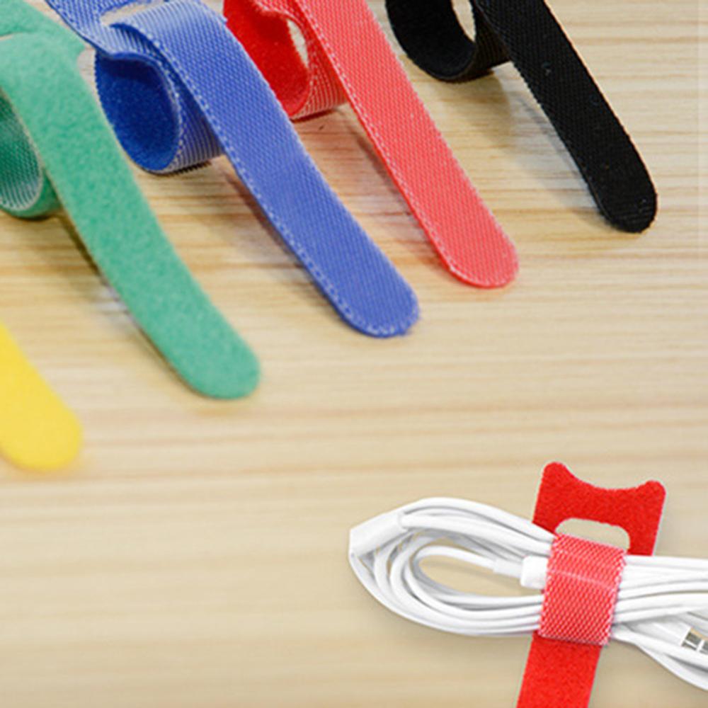 USB Cable Winder Organizer Home Harness Finishing Fixed Cables Computer Power Wire Tie Cable Management Earphone 5 Colors