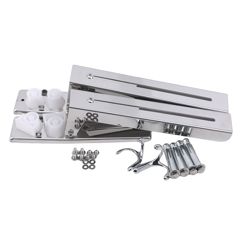 Stainless Steel Microwave Oven Bracket Wall-Mounted Kitchen Rack Telescopic Bracket Oven Rack