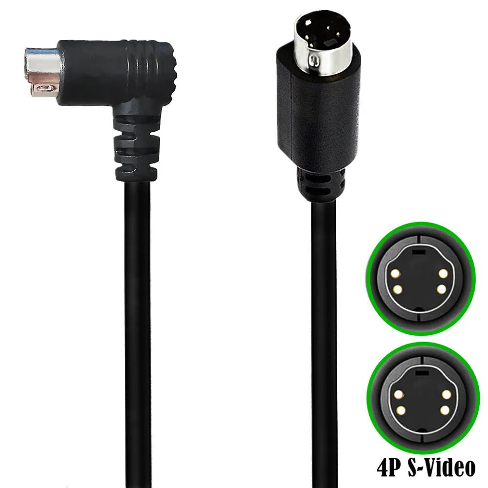 S-video - s-videokabel 4- pinners svhs gullbelagt for videokameraer, hjemmekinoanlegg, dss-mottakere, videospillere, dvr-er, pvr-er, dvd-spillere: Rød / <= 0.5m