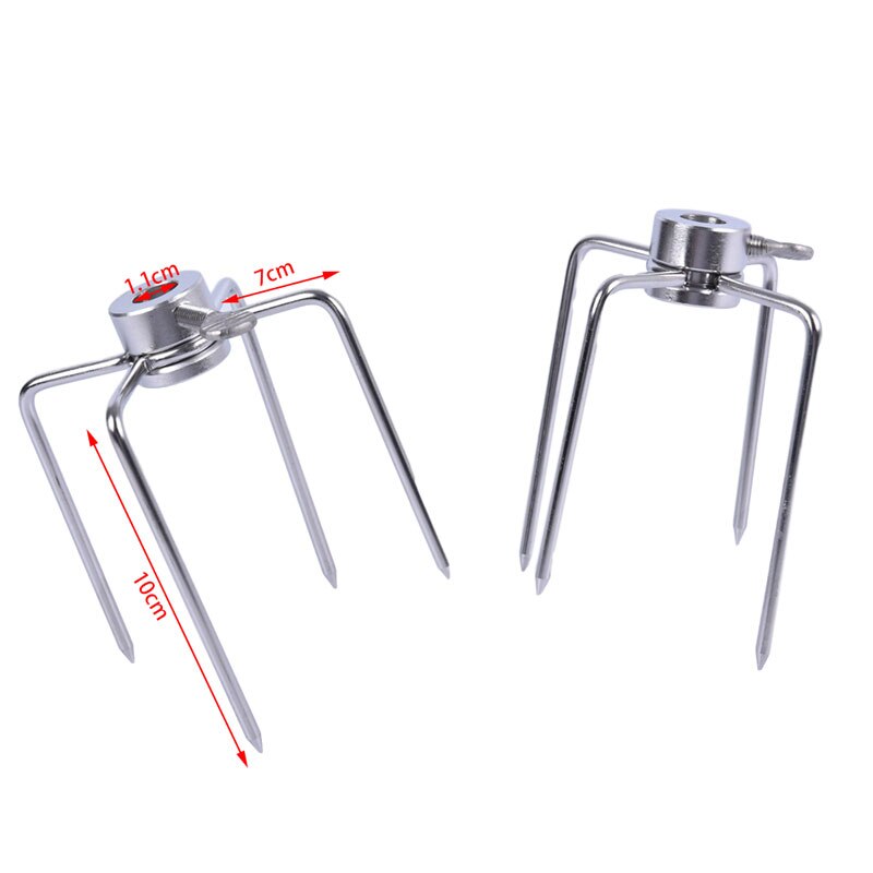 2 stk / sæt rotisserie bbq gafler rustfrit stål kylling grill rotisserie kødgaffel bbq værktøj spyt bbq gafler trækul