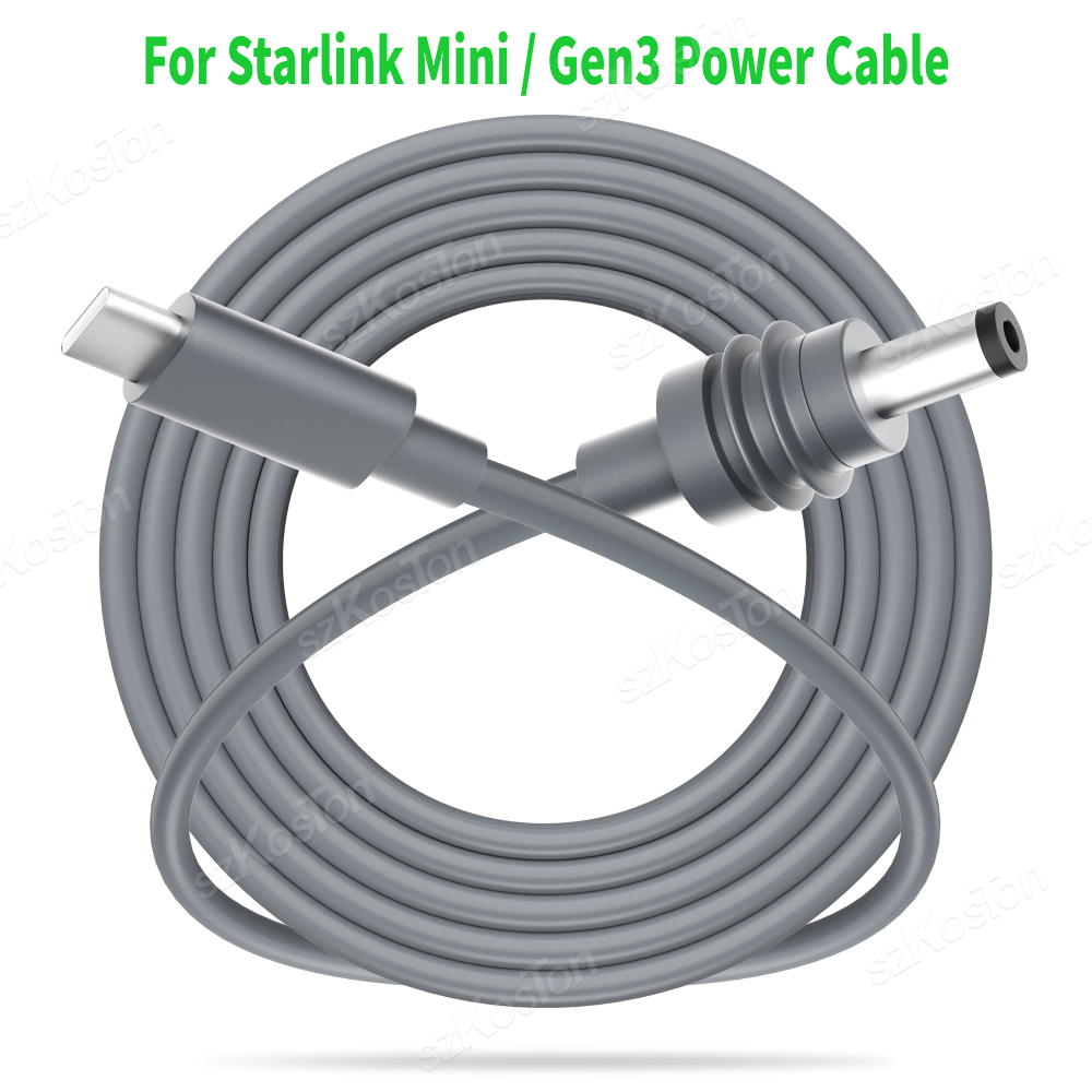 Tipo c para cabo de alimentação dc para starlink mini gen3 cabo de carregamento portátil ao ar livre banco de potência entrada USB-C para cabo dc para starlink