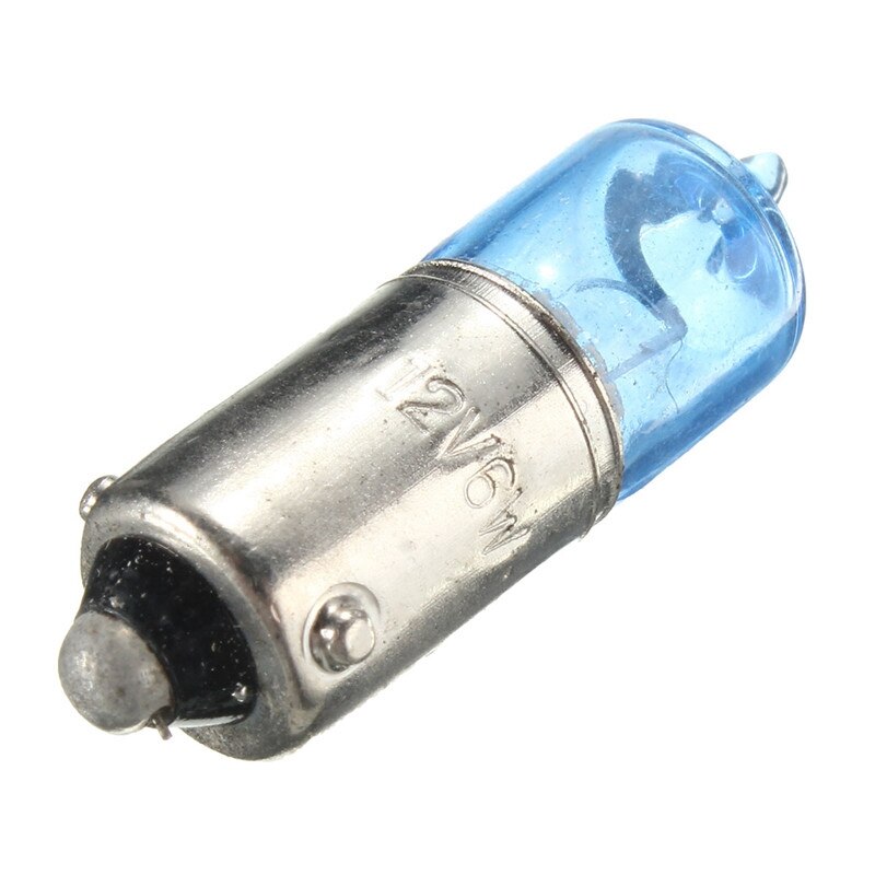 10 stk / lot 6w bax 9s h6w super hvite 5000k auto sidelys pærer blinklys lampe pærer auto lyskilde  dc12v