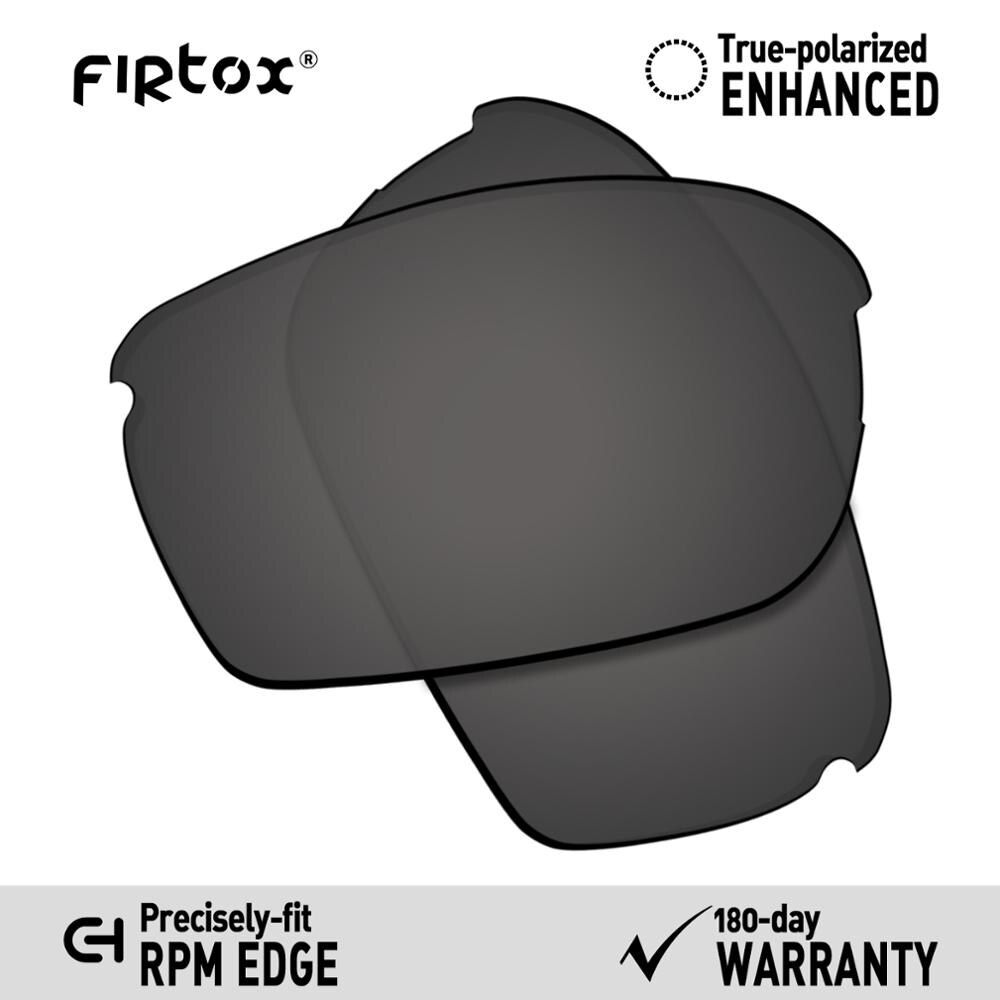 Firtox True UV400 Polarized Lenses Replacement for-Oakley RPM Edge OO9205 Sunglasses (Compatiable Lens Only) - Multiple Colors: Black-Polarized