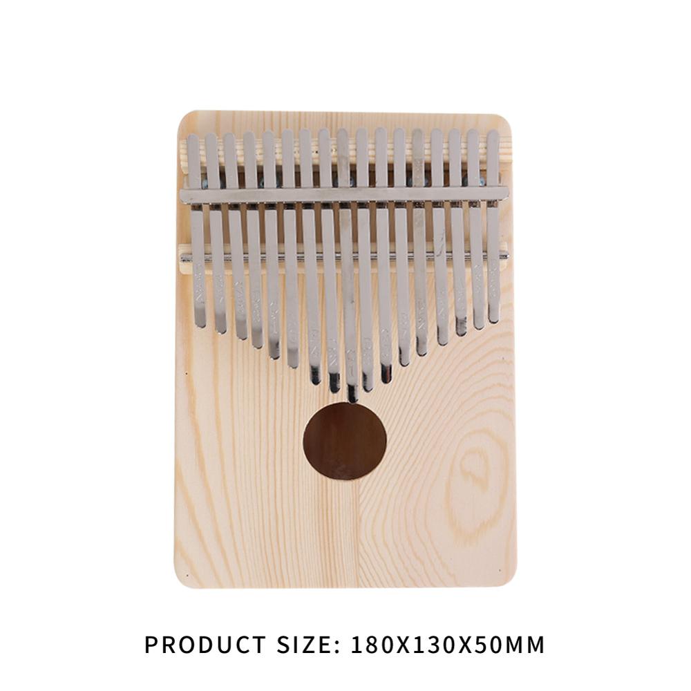 Kalimba Thumb Piano 17 Keys African Kalimba DIY Kit Wood Finger Thumb Piano Wooden White Embryo Mbira Sanza for Beginner