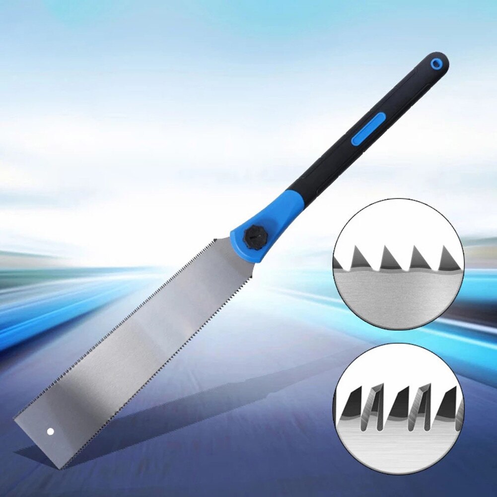 320 mm Double Edge Japanese Hand Saw 65MN Steel Flexible Blade Pruning Saw 3 flutes tooth Carpenter For Woodworking Cutter