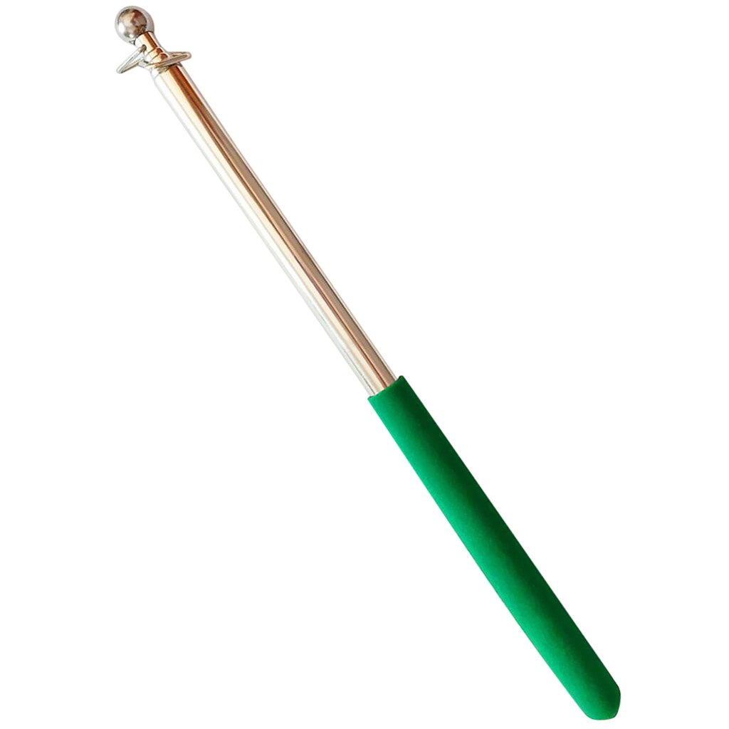 1m Portable Extendable Telescopic Stainless Steel Flagpole Banner Guide Pole for Outdoor Parades Flags Windsock