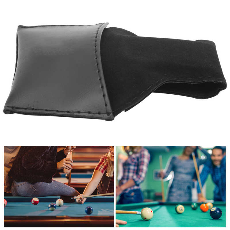 2 Teile/los Billard Warteschlange Kreide Halfter Schwimmbad Tabelle Stock PU Kreide Beutel Billard Zubehör Für Snooker Zubehör