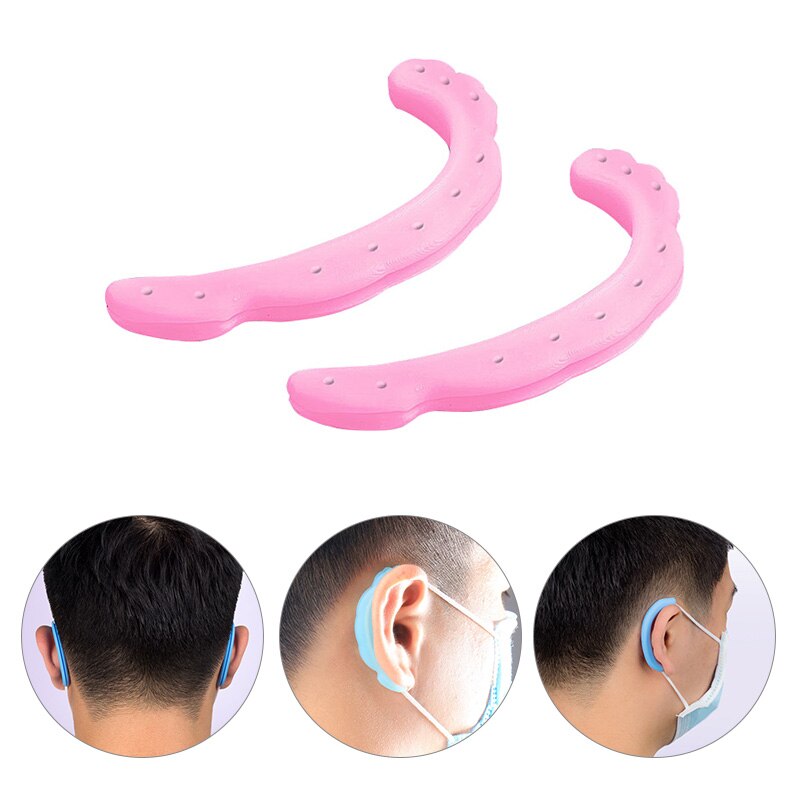 Silicone Mask Ear Muffs Reusable Anti Pain Earmuffs Comfortable Ear Protectors Invisible Mask Rope Cover 1 Pair