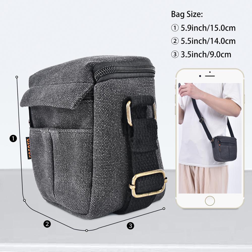 Fusitu – sac à bandoulière pour appareil photo, pour Canon EOS M100 M50 M10 M6 M3 M2 SX540 SX530 SX520 SX510