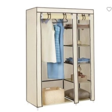 Wardrobe Multi-function Storage Clothes Shoe Storage Cabinet Single Door ClotheSimple Style Wardrobe Five-layer Black Shoe Rack