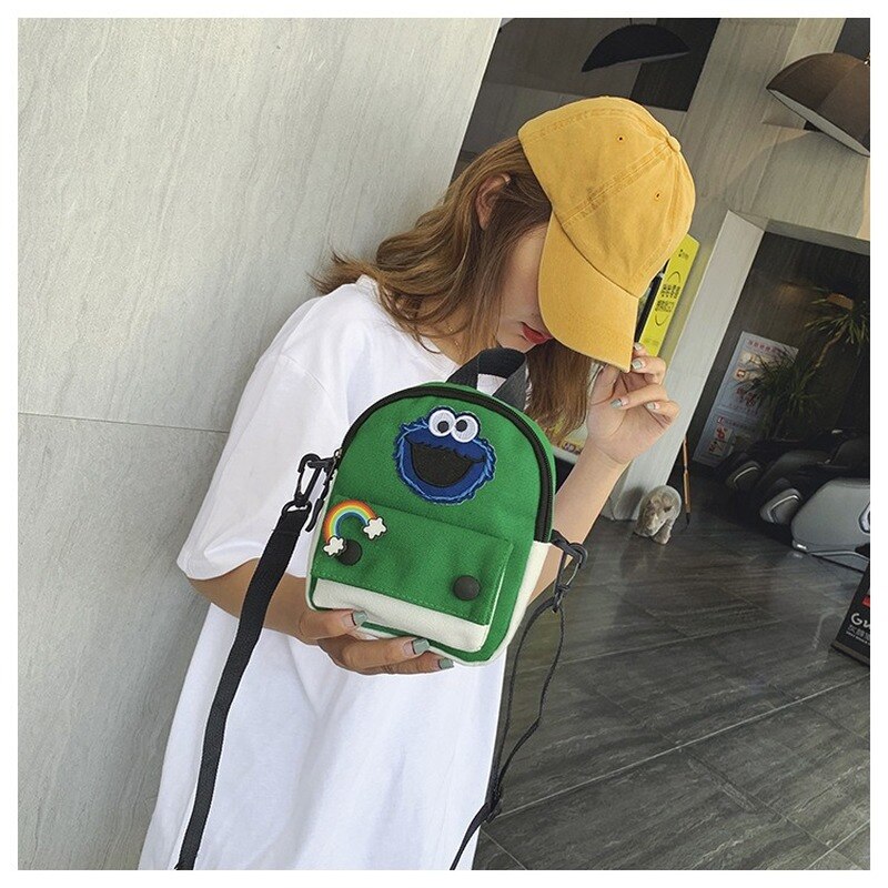 Herfst En Winter Leisure Mode Op De Gronden Van De Hand-Held Canvas Tas Eenvoudige